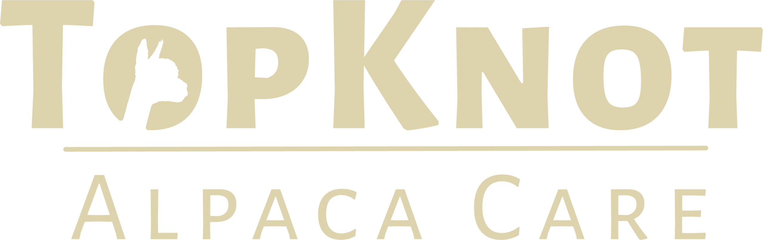 top knot alpaca care logo